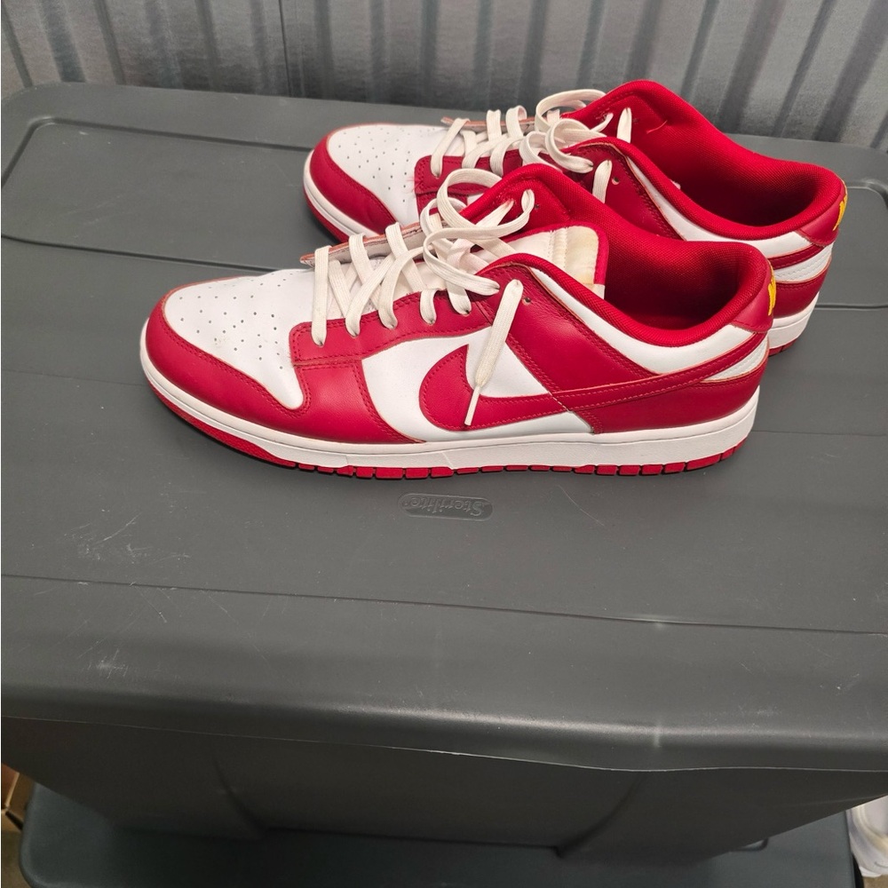 Nike Red and White Athletic Shoes